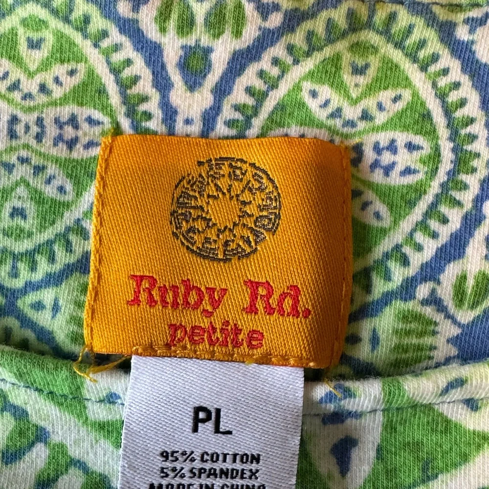 Ruby Rd. Green & Blue Top - Picture 3 of 4